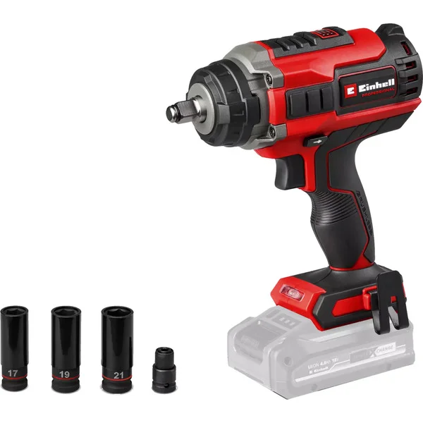 EINHELL Professional Akku-Schlagschrauber IMPAXXO 18/400, 1/2", 18Volt (rot/schwarz, ohne Akku und Ladegerät)