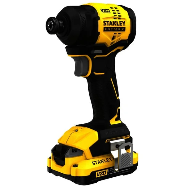 Stanley Akku-Schlagschrauber (SFMCF811D1T-QW), 18Volt (schwarz/gelb, Li-Ion-Akku 2,0Ah, Pro-Stack Koffer)