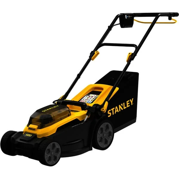 Stanley V20 Akku-Rasenmäher (SCMWP3401M1-QW), 18Volt (schwarz/gelb, 1x 4,0 Ah-Lithium-Ionen-Akku)