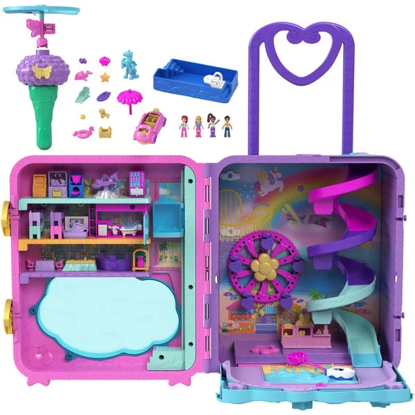 Mattel Polly Pocket Urlaub im Rollkoffer Spielset