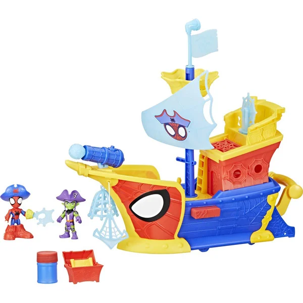 Hasbro Water-Webs Ahoi Piratenschiff mit Seifenblasen, Spielfigur