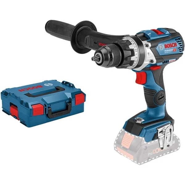 Bosch Professional Akku-Schlagbohrschrauber GSB 18V-110 C Professional solo, 18Volt, Schlagbohrmaschine (blau/schwarz, ohne Akku und Ladegerät, L-BOXX)