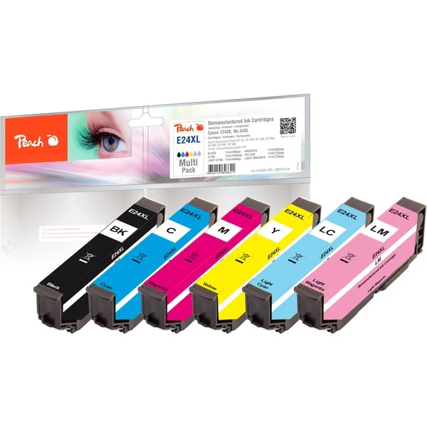 Peach Tinte Spar Pack PI200-293 (kompatibel zu Epson 24XL (C13T24384010))