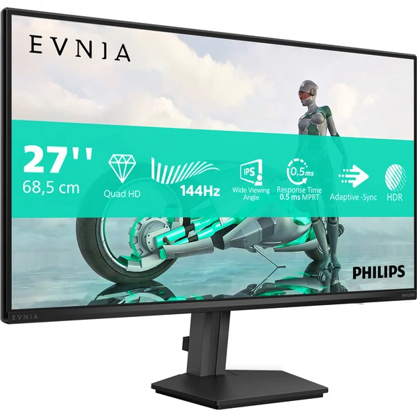 Philips Evnia 27M2N3500NF, Gaming-Monitor (68.5 cm (27 Zoll), dunkelgrau, QHD, IPS, HDMI, DP, 144Hz Panel)