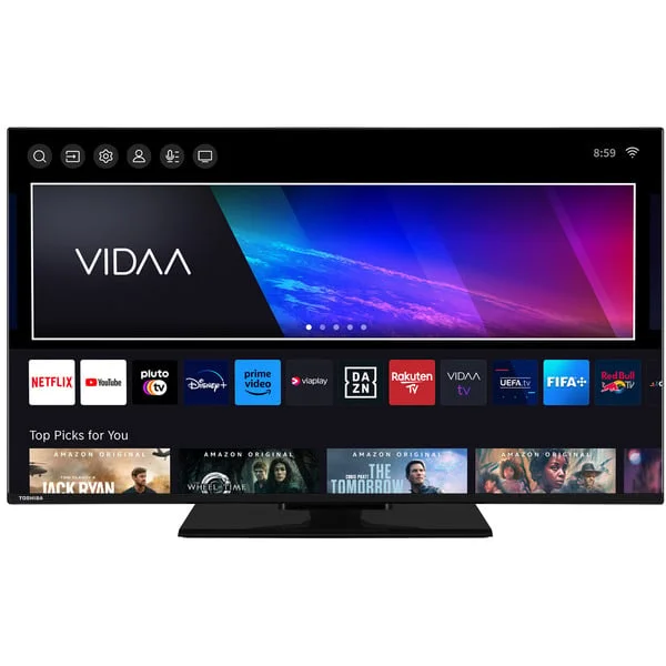 Toshiba 43UV3463DAW, LED-Fernseher (108 cm (43 Zoll), schwarz, UltraHD/4K, Triple Tuner, SmartTV, VIDAA)