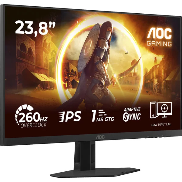 AOC AGON 24G4ZRE, Gaming-Monitor (60.5 cm (23.8 Zoll), schwarz, FullHD, Fast-IPS, HDMI, DP, 240Hz Panel)