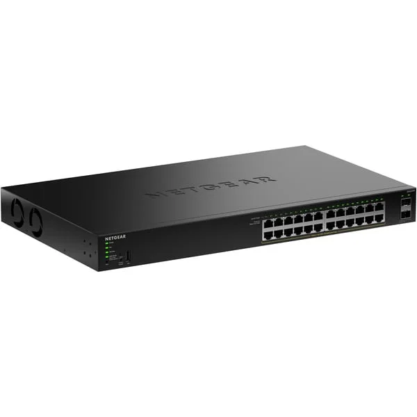 Netgear Smart Managed Essentials Switch (GS324TPv2) (schwarz, 190W PoE Budget)