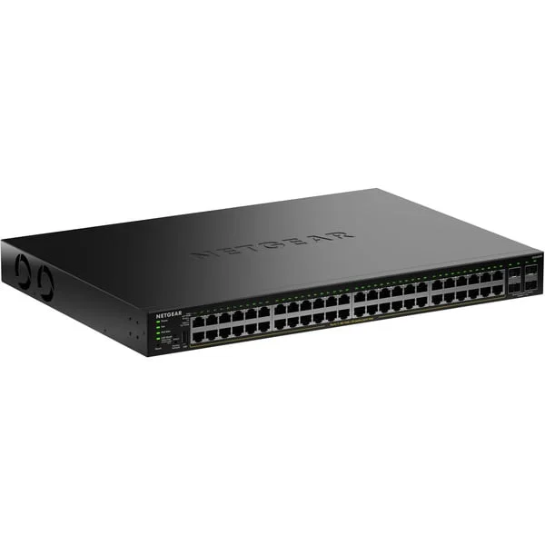 Netgear Smart Managed Essentials Switch (GS348TPv2) (schwarz, 380W PoE Budget)