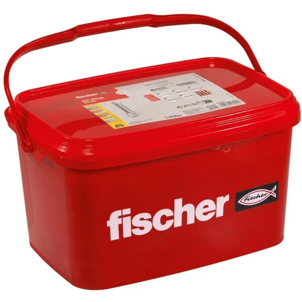fischer Spreizdübel SX Plus 8x40 im Eimer (hellgrau, 1.200 Stück, in Kunststoff-Eimer mit Deckel)