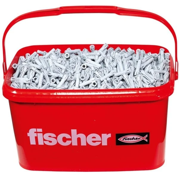 fischer Spreizdübel SX Plus 6x30 im Eimer (hellgrau, 3.200 Stück, in Kunststoff-Eimer mit Deckel)
