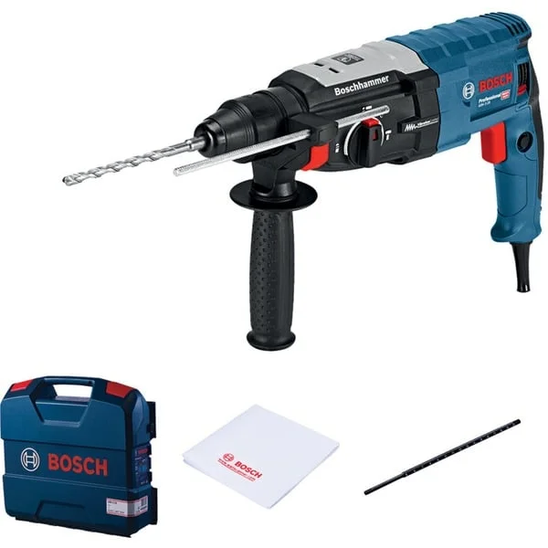 Bosch Professional Bohrhammer GBH 2-28 Professional (blau/schwarz, 880 Watt, Koffer)