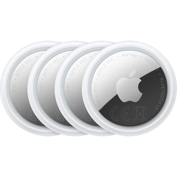 Apple AirTag (2. Generation), Ortungstracker (weiß/silber, 4er-Pack)