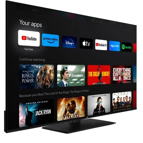 JVC LT-55VUQ3455, QLED-Fernseher (139 cm (55 Zoll), schwarz, UltraHD/4K, Triple Tuner, Smart TV, TiVo Betriebssystem)