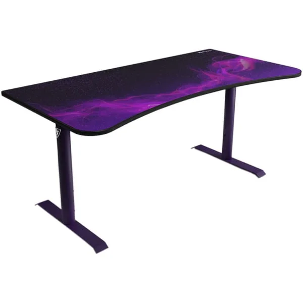 Arozzi Arena Gaming Desk, Gaming-Tisch (lila, Large - Deep Purple - Galaxy)