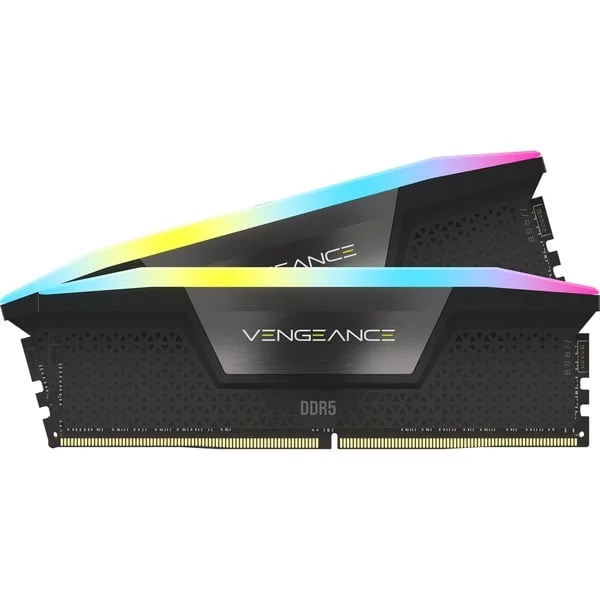 Corsair DIMM 32 GB DDR5-7200 (2x 16 GB) Dual-Kit, Arbeitsspeicher (schwarz, CMH32GX5M2X7200C34, Vengeance RGB, INTEL XMP)
