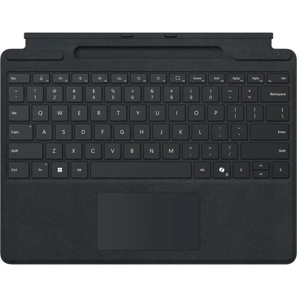 Microsoft Surface Pro Keyboard mit Stiftaufbewahrung for Business, Tastatur (schwarz, DE-Layout, für Surface Pro 10/9/8/X for Business, inkl. Surface Slim Pen 2)