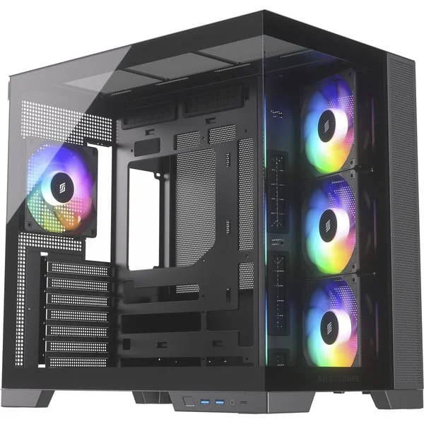 Silentware View A-RGB , Tower-Gehäuse (schwarz, Tempered Glass x2)