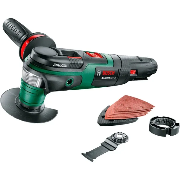 Bosch Heimwerken & Garten Akku-Multifunktions-Werkzeug AdvancedMulti 18 solo, 18Volt (grün/schwarz, ohne Akku und Ladegerät, POWER FOR ALL ALLIANCE)