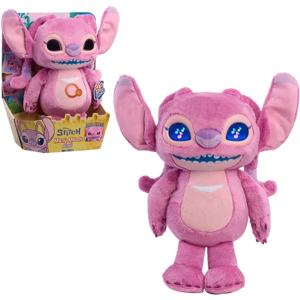 Just Play Disney Stitch Many Moods Angel Plüschfigur, Kuscheltier