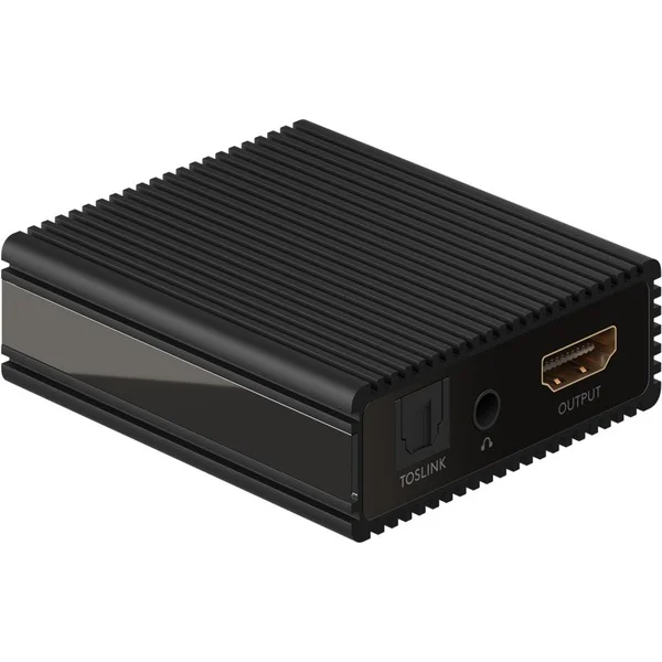 goobay HMDI-Audio-Extractor 4K @ 60 Hz, HDMI Splitter (schwarz)