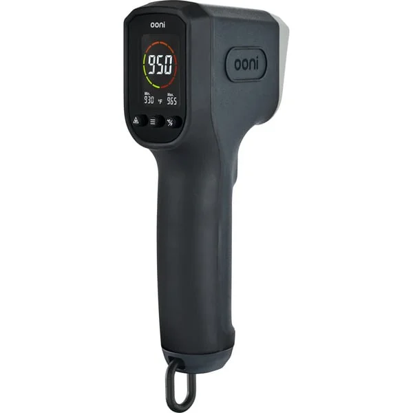 Ooni Infrarot-Thermometer (schwarz, Display mit Hintergrundbeleuchtung)