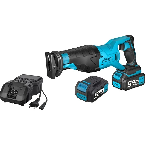 Hazet Akku-Säbelsäge 9234-1/4, 18Volt (blau/schwarz, 2x Li-Ionen Akku 5,0Ah)