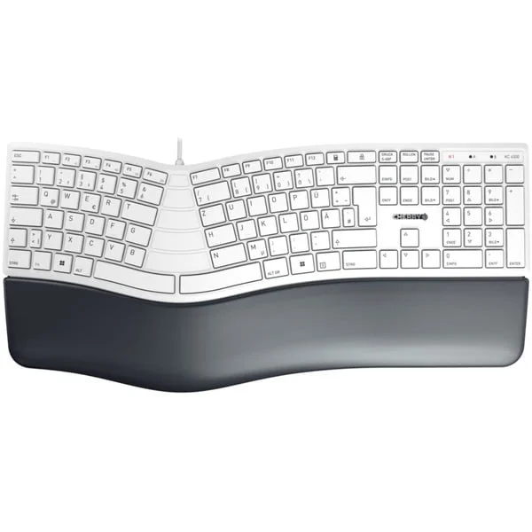 CHERRY KC 4500 ERGO, Tastatur (weiß, DE-Layout)