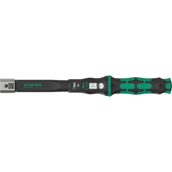 Wera Drehmomentschlüssel für Einsteckwerkzeuge Click-Torque X 7 (schwarz/grün, mit Einsteck-Vierkant 14x18mm)