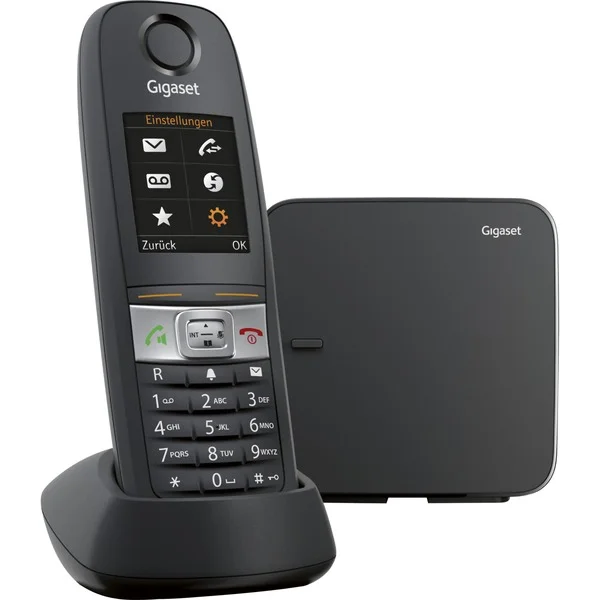 Gigaset E630, analoges Telefon (schwarz, ein Mobilteil)