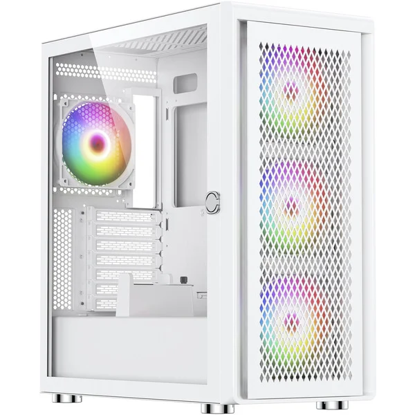 Silentware Air 100 , Tower-Gehäuse (weiß, Tempered Glass)