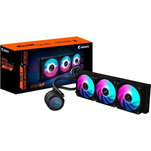 GIGABYTE AORUS WATERFORCE II 360mm, Wasserkühlung (schwarz)