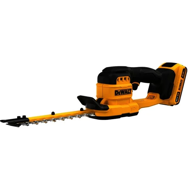 DEWALT Akku-Kompakt-Heckenschere (DCMHT520D1-QW), 18Volt (gelb/schwarz, Li-Ionen Akku 2,0Ah)