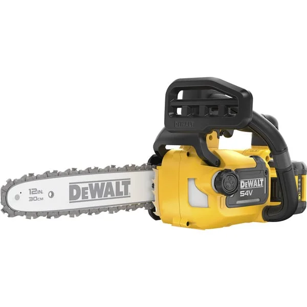 DEWALT Top-Handle-Akku-Kettensäge (DCMCST632X1-QW), 54Volt, Elektro-Kettensäge (gelb/schwarz, Li-Ionen Akku 9,0Ah)