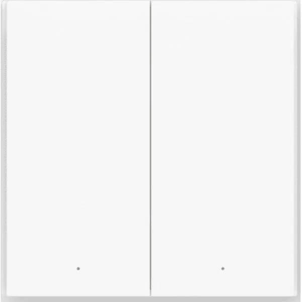 Aqara Smarter Lichtschalter H1 EU (ohne Neutralleiter) (grau, Doppel Wippe)