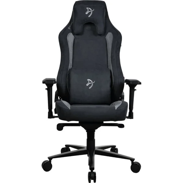 Arozzi Vernazza Supersoft Fabric, Gaming-Stuhl (schwarz/grau, Black)