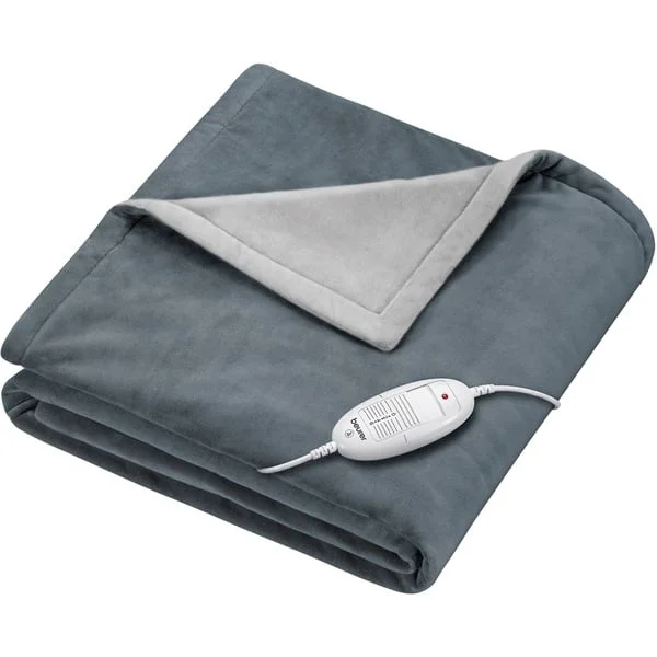 Beurer Wärmezudecke HD 75 Cosy Dark Grey, Heizdecke (dunkelgrau, 130 x 180 cm)