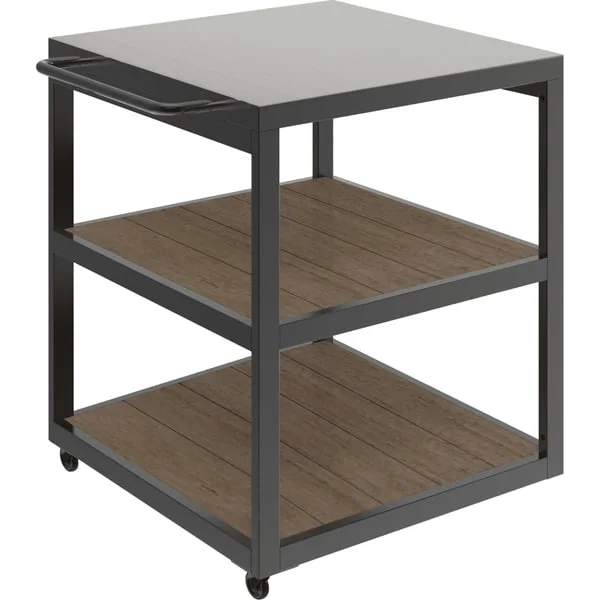 Witt Pizzatrolley Nebenmodul 48651045, Tisch (schwarz/silber, Pizzaofen Tisch)