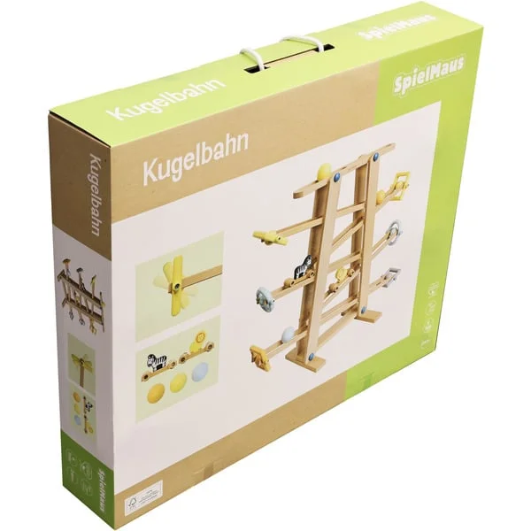 VEDES Holz Kugelbahn mit Rollelementen