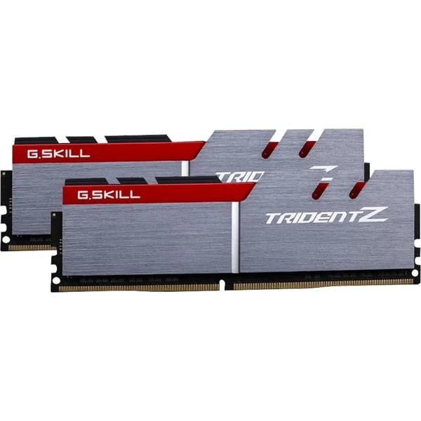 G.Skill DIMM 16 GB DDR4-3200 (2x 8 GB) Dual-Kit, Arbeitsspeicher (grau/rot, F4-3200C16D-16GTZB, Trident Z, INTEL XMP)