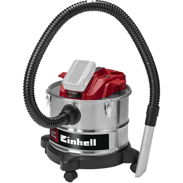 EINHELL TE-AV 18/15 Li C-Solo, Aschesauger (silber/rot, ohne Akku und Ladegerät)