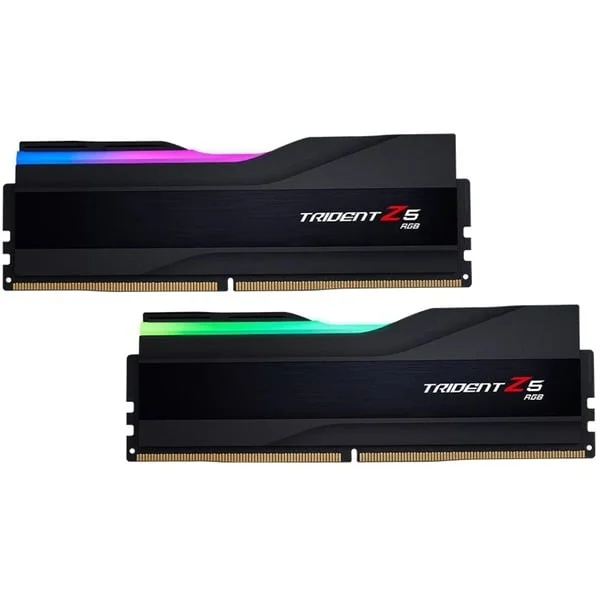 G.Skill DIMM 32 GB DDR5-8000 (2x 16 GB) Dual-Kit, Arbeitsspeicher (schwarz, F5-8000J3848H16GX2-TZ5RK, Trident Z5 RGB, INTEL XMP)