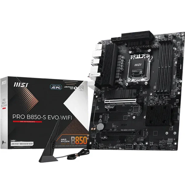 MSI PRO B850-S EVO WIFI, Mainboard (schwarz/silber)