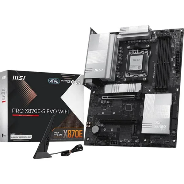 MSI PRO X870E-S EVO WIFI, Mainboard (schwarz)