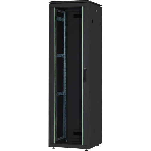 Digitus Netzwerkschrank Unique Serie - 600x600 mm (BxT), IT-Schrank (schwarz, 42 Höheneinheiten)