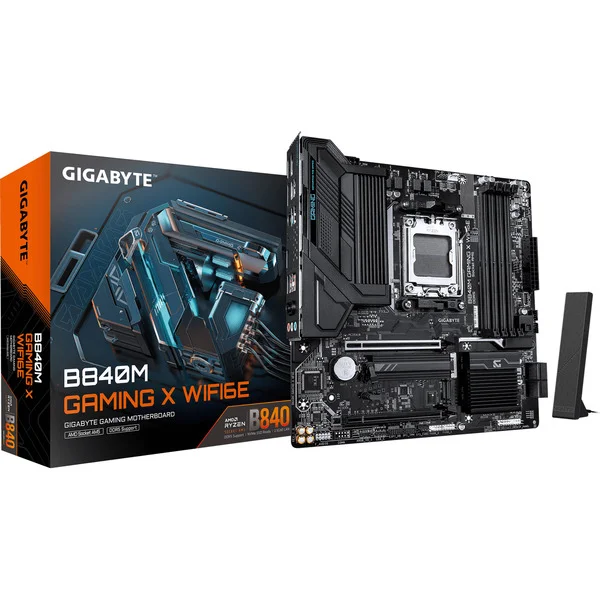GIGABYTE B840M GAMING X WIFI6E, Mainboard (schwarz/weiß)