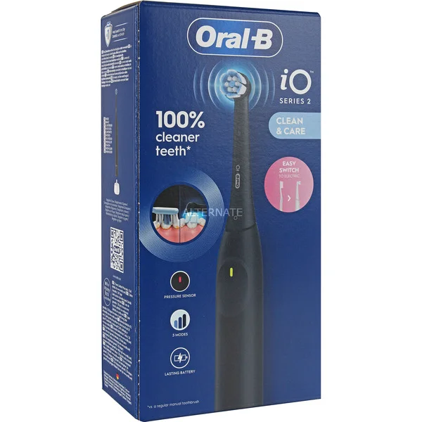 Oral-B iO2 Serie 2, Elektrische Zahnbürste (schwarz)