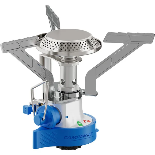 Campingaz Campingkocher Twister Connect PZ, Gaskocher (silber/blau, 2,9 kW)