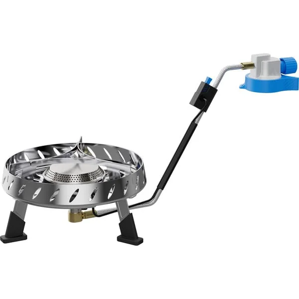 Campingaz Campingkocher Camp & Trek Connect, Gaskocher (silber, 2 kW, Kochfläche Ø15 cm)
