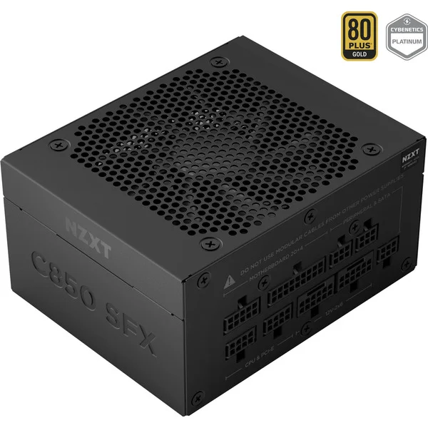 NZXT C850 SFX Black, PC-Netzteil (schwarz, 1x 12-Pin High Power GPU, 3x PCIe, Kabelmanangement, 850 Watt)