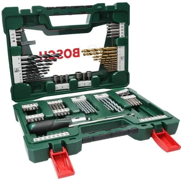 Bosch Heimwerken & Garten V-Line TiN-Bohrer- und Bit-Set, 91-teilig , Bohrer- & Bit-Satz (grün)